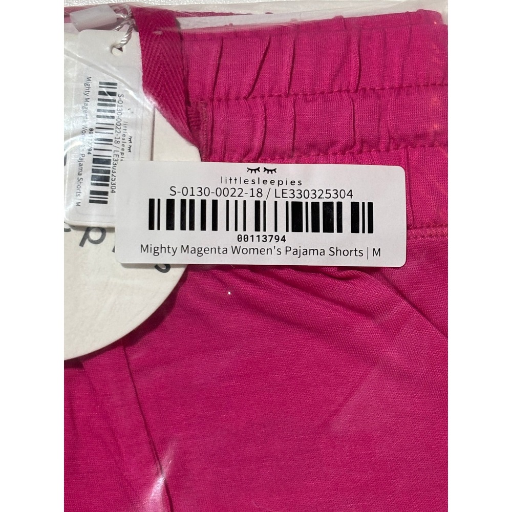 Little Sleepies Womens Pajama Shorts Mighty Magenta Bamboo Viscose Size M NEW